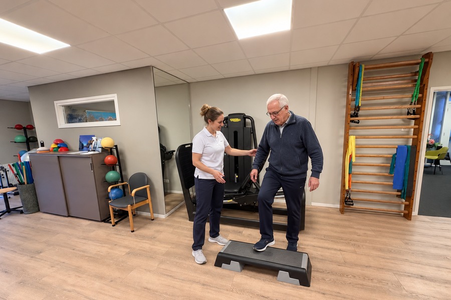 Fysiotherapie bij Parkinson in de oefenzaal van Verdipark Fysiotherapie in Almelo
